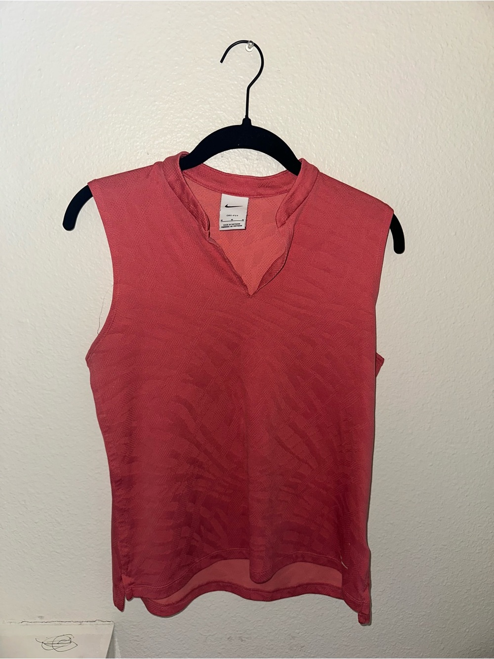 Nike Coral Sleeveless V-Neck Tank Top